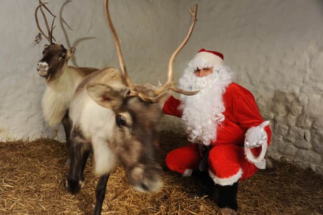 Santa is getting ready for the big day.