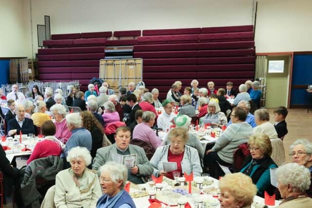 NEPB-Academy pupils hold  Senior Citizens Christmas Party - students organise entertainment and wait on guests etc