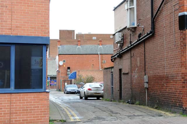 Scene of an alleged sexual assault on Newcastle Avenue, Worksop, in the early hours of Saturday.