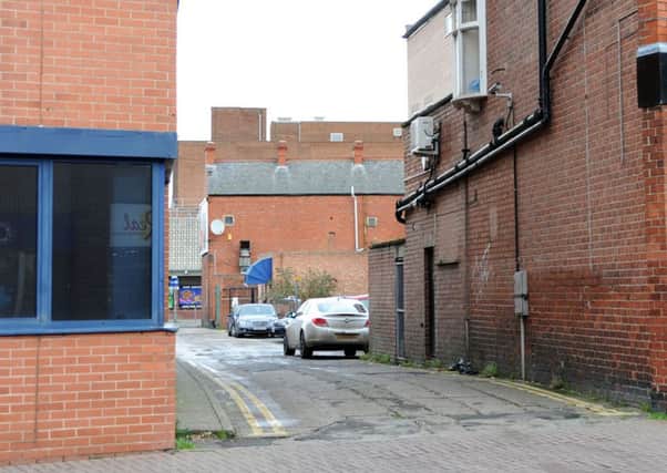 Scene of an alleged sexual assault on Newcastle Avenue, Worksop, in the early hours of Saturday.