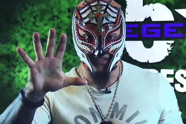 Rey Mysterio main event in 5 Star Wrestling Regenesis UK Tour at Sheffield Arena