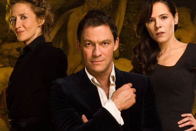 Janet McTeer (left), Dominic West and Michelle Dockery star in Les Liaisons Dangereuses which is being screened live at Trinity Arts Centre from the National Theatre in London