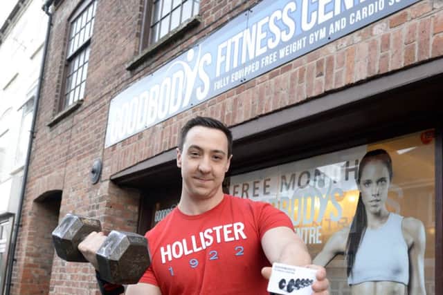 Worksop Guardian offer of the week - a monthâ¬"s free membership at Goodbodyâ¬"s Fitness Centre. Member Matt Price outside