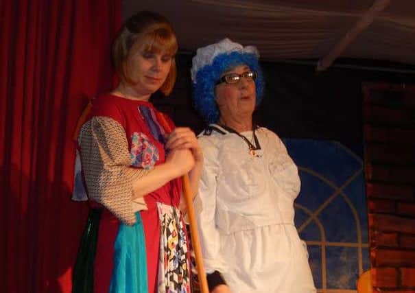 The West Stockwith Players' cast members during last year's panto.