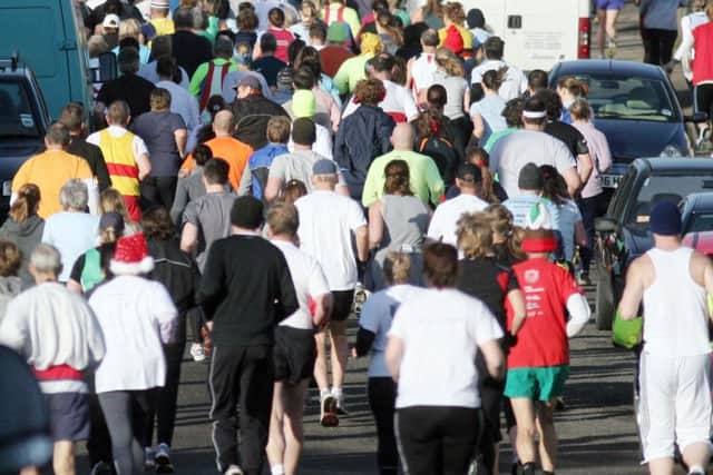 stock half marathon\ runners