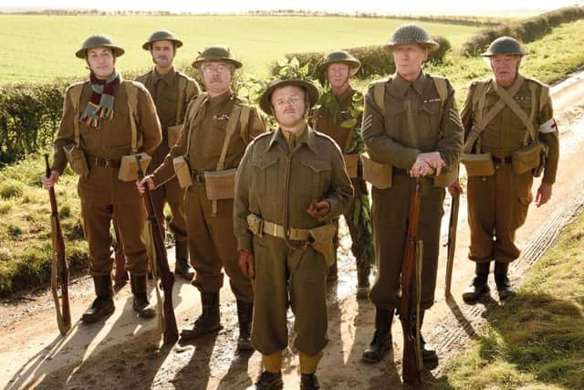 Blake Harrison, Danny Mays, Tom Courtenay, Toby Jones, Bill Paterson, Bill Nighy and Michael Gambon, Picture: PA Photo/Universal