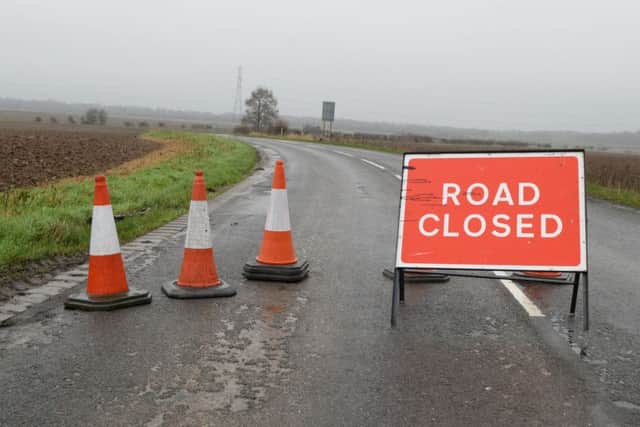 Forstead Lane between Arksey and Barnby Dun has been closed due to flooding. Picture: Marie Caley NDFP Flooding Arksey MC 2