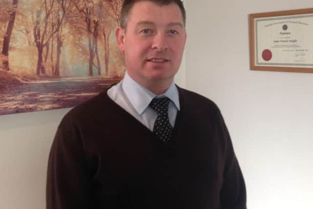 Jamie Knight, director of Knights Family Funeral Directors