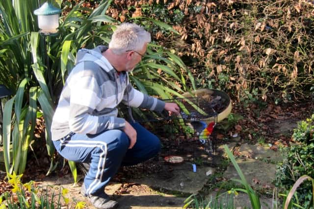 Rio recaptured- pictured with Bryan Morgan