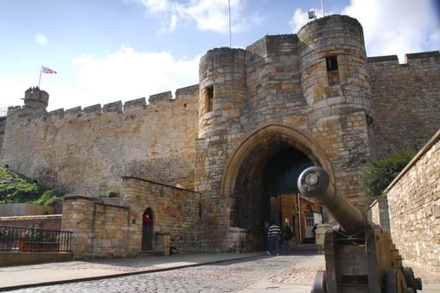 The gatehouse of Lincoln Castle.