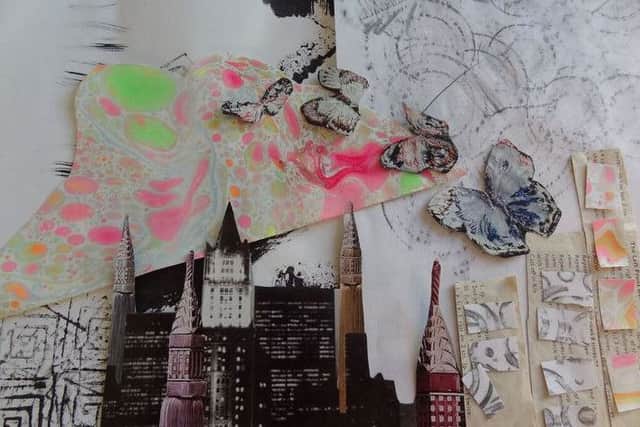 A Peter Blake-inspired collage created by the Harley Gallery