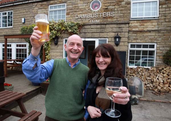 Landlord Greg Algar and manager Nicola Bate from The Dambusters Inn in Scampton.