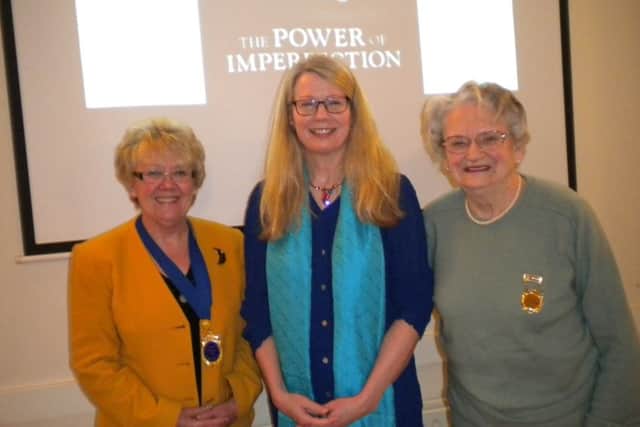 Rev Ruth Scott (centre) was guest speaker at Gaisborough Ladies Lunch Club