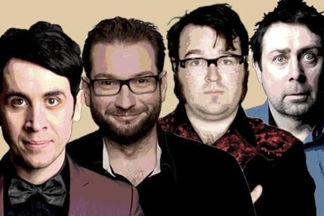 Comedy stars (clockwise from top left) Gary Delany, Sean Hughes, Jarred Christmas and Pete Firman will be at Lincoln Theatre Royal for the All-Star Stand-Up Tour