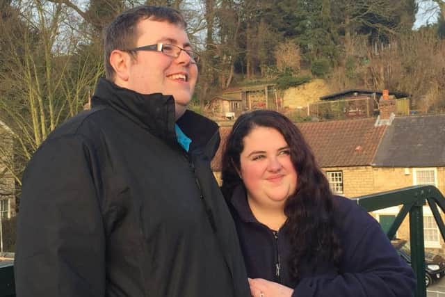 Christopher and Laura got engaged aboard the Flying Scotsman at the weekend