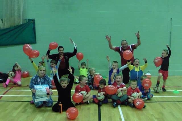 Children at Craig Spink Coaching School take part in Sport Relief fundraising