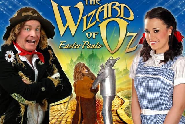 Bobby Davro and Dani Harmer star in The Wizard of Oz at the Baths Hall
