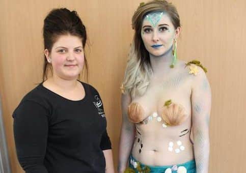 Stacey Hughes (left) with Emma Betts