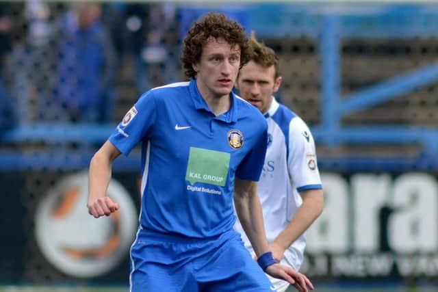 Gainsborough Trinity v Lowestoft Town, pictured is Jake Picton