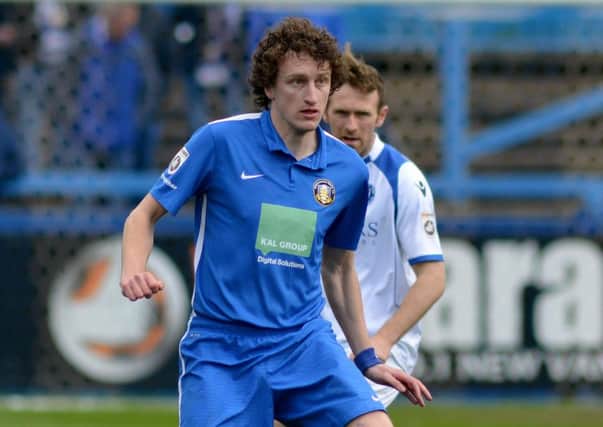 Gainsborough Trinity v Lowestoft Town, pictured is Jake Picton
