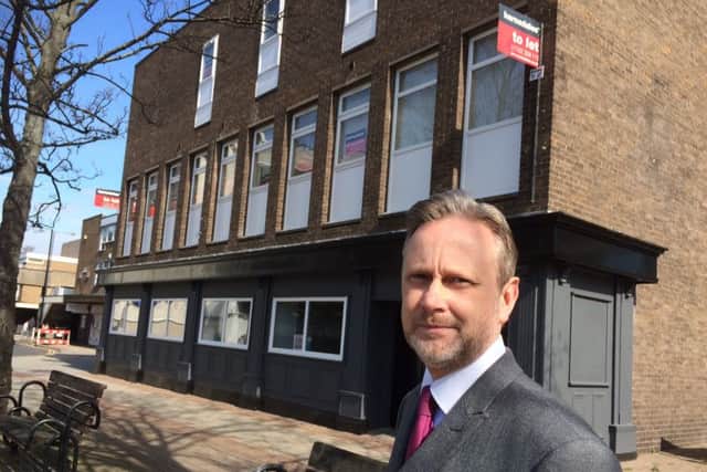 Peter Rothery of Barnsdales Living outside the Turf Tavern bar and studio rooms in Doncaster.
