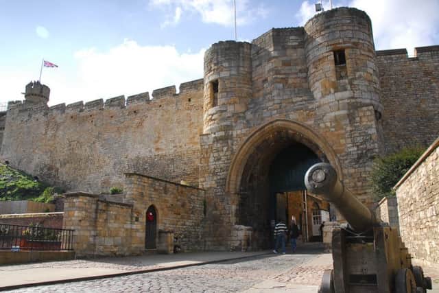 The gatehouse of Lincoln Castle.