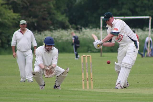 ON THE ATTACK -- in full flow is batsman John Tittley, who struck a fine 74 for Lea And Roses 2nd in their victory over Teversal 2nd in the Bassetlaw League
