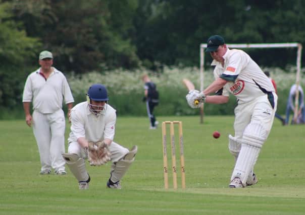 ON THE ATTACK -- in full flow is batsman John Tittley, who struck a fine 74 for Lea And Roses 2nd in their victory over Teversal 2nd in the Bassetlaw League