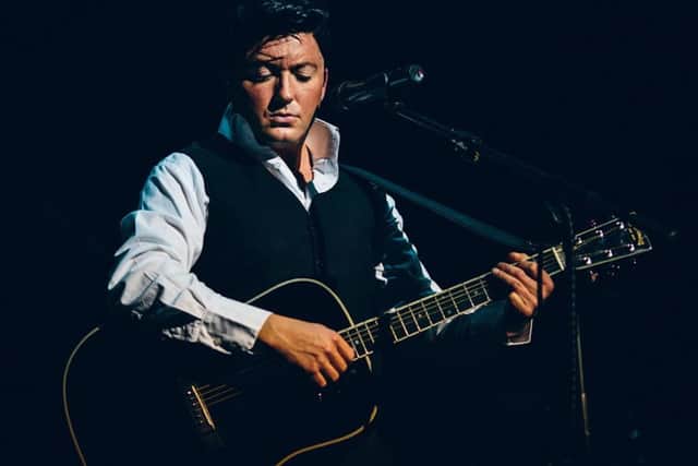 Clive John stars as the man in black in the Johnny Cash Roadshow