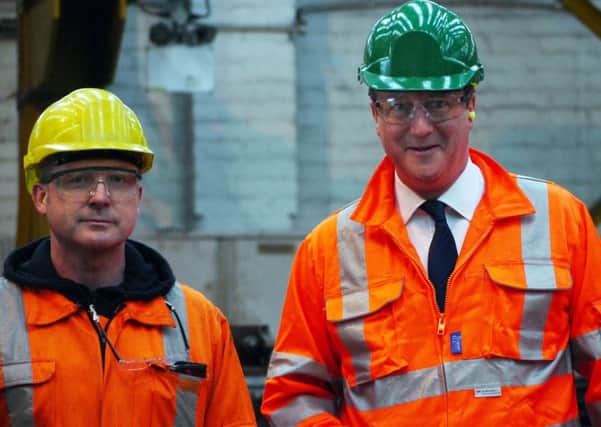 The Prime Minister David Cameron MP visits Progress Rail in Sandiacre.