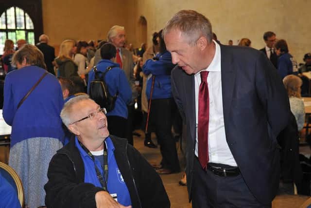 John Mann meets Bassetlaw resident Steve Bowles