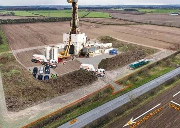 An artist's impression of the Tinker Lane site in operation, by Bassetlaw against Fracking