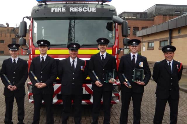 WM Dan Hill, FF Connell McGrorey, FF Daniel Stephens, WM Rob Castle, FF Cameron Sleight, FF Jamie Foulsham, WM Steve Hogg