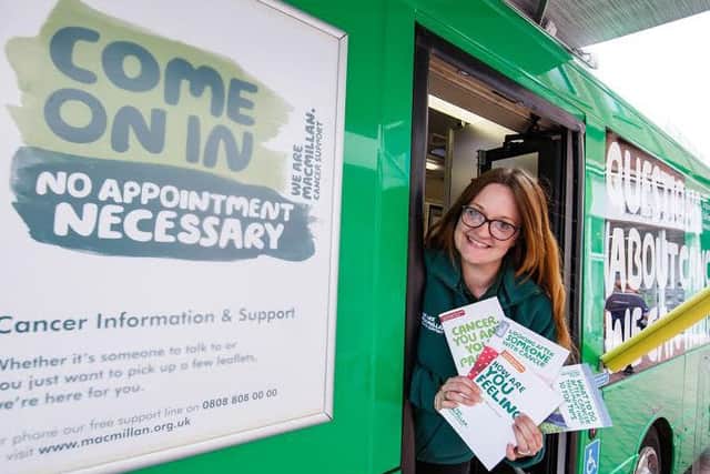 The Macmillan Cancer Information Bus is in Gainsborough next week