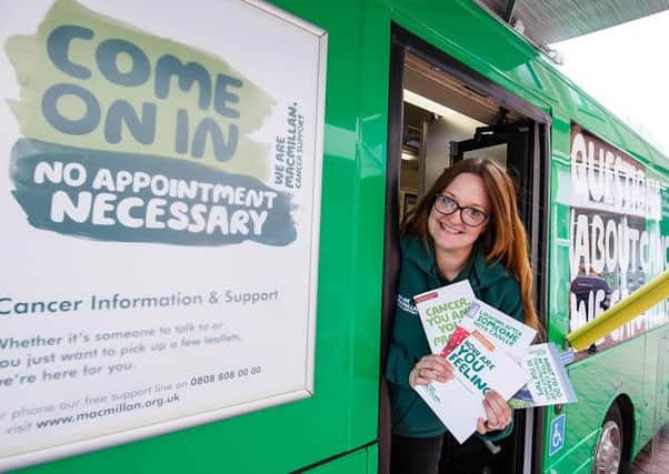 The Macmillan Cancer Information Bus is in Gainsborough next week