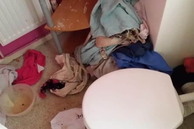 Mess inside the Greenacre Road property.