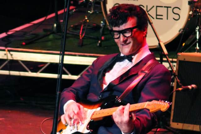 Marc Robinson stars as Buddy Holly in A Legend Reborn at Grimsby Auditorium