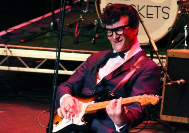 Marc Robinson stars as Buddy Holly in A Legend Reborn at Grimsby Auditorium