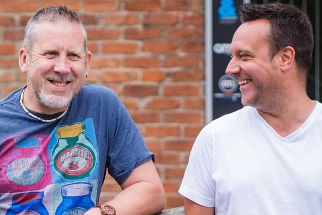 &Company staff member Steve Maffitt (left) is pictured with with creative director Andy Price.