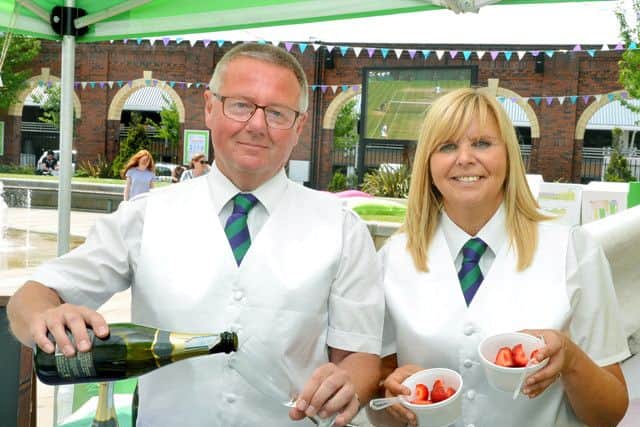 The Marshall's Yard staff at the Wimbledon Bar.