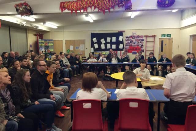 Marton Primary School held an energy debate as part of their project