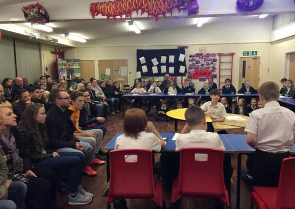 Marton Primary School held an energy debate as part of their project
