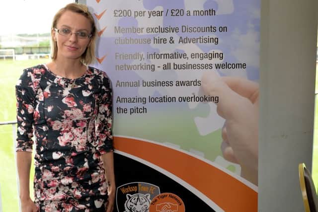Networking business club at Worksop Town FC, pictured is Rachel Wood