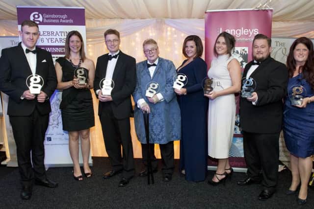 Gainsborough Business Awards 2015, held at the White Heather, Caenby Corner. Pictured are all the eight award winners.
Picture: Chris Vaughan/Chris Vaughan Photography
Date: September 17, 2015