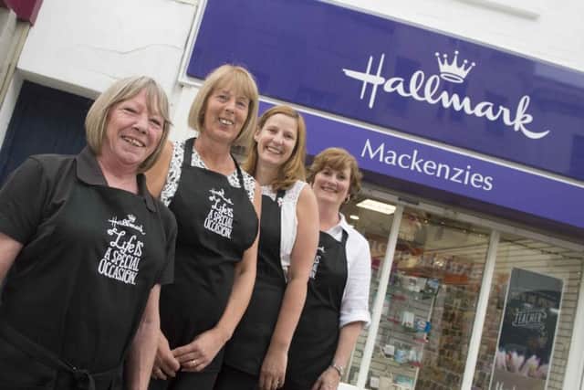 Hallmark Mackenzie on Silver Street, Gainsborough. From left Amanda Leigh, Lou Young,
Elaine Cantwell and Stephanie Shaw
Picture: Sarah Washbourn