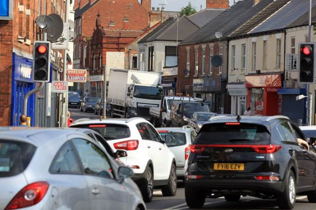 Newcastle Avenue in Worksop is closed for roadworks and is causing severe delays on Gateford Road. Photo: Chris Etchells