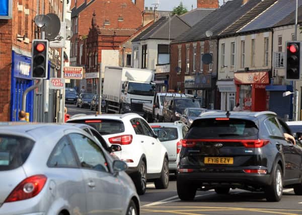Newcastle Avenue in Worksop is closed for roadworks and is causing severe delays on Gateford Road. Photo: Chris Etchells