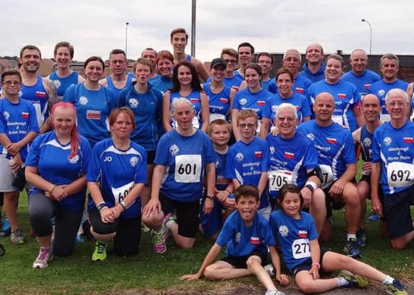 STRENGTH IN DEPTH -- most of the 56 runners from the Gainsborough Striders club who competed in the Lincoln Wellington AC event.