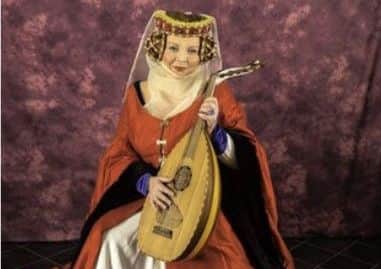 Lesley Smith plays Katherine Swynford at Gainsborough Old Hall this month