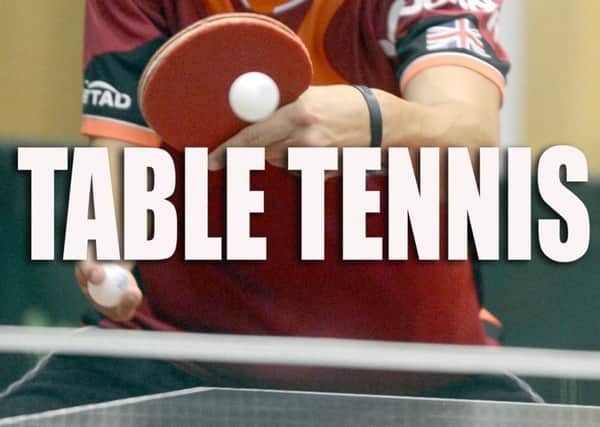 GAINSBOROUGH Table Tennis Evening League round-up.